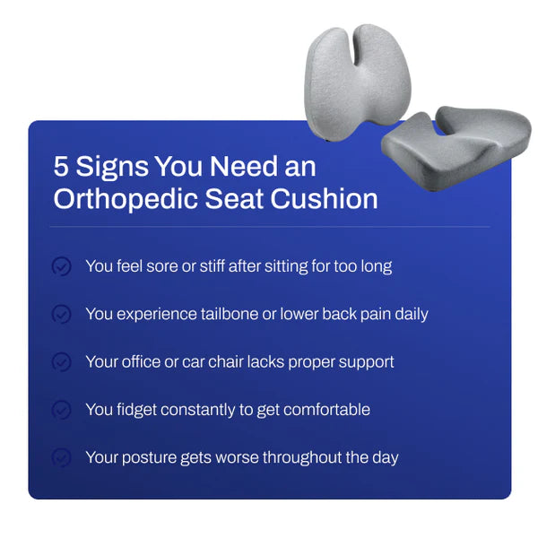 CalmCush™ Orthopedic Seat Cushion