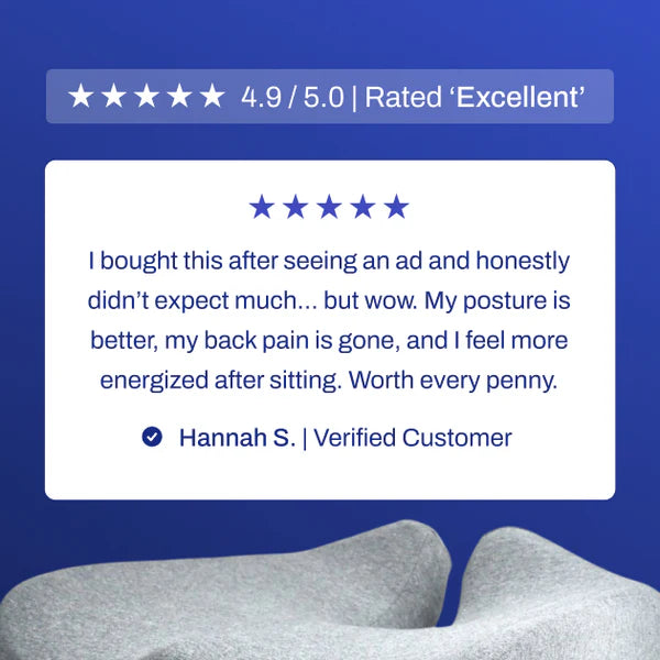 CalmCush™ Orthopedic Seat Cushion