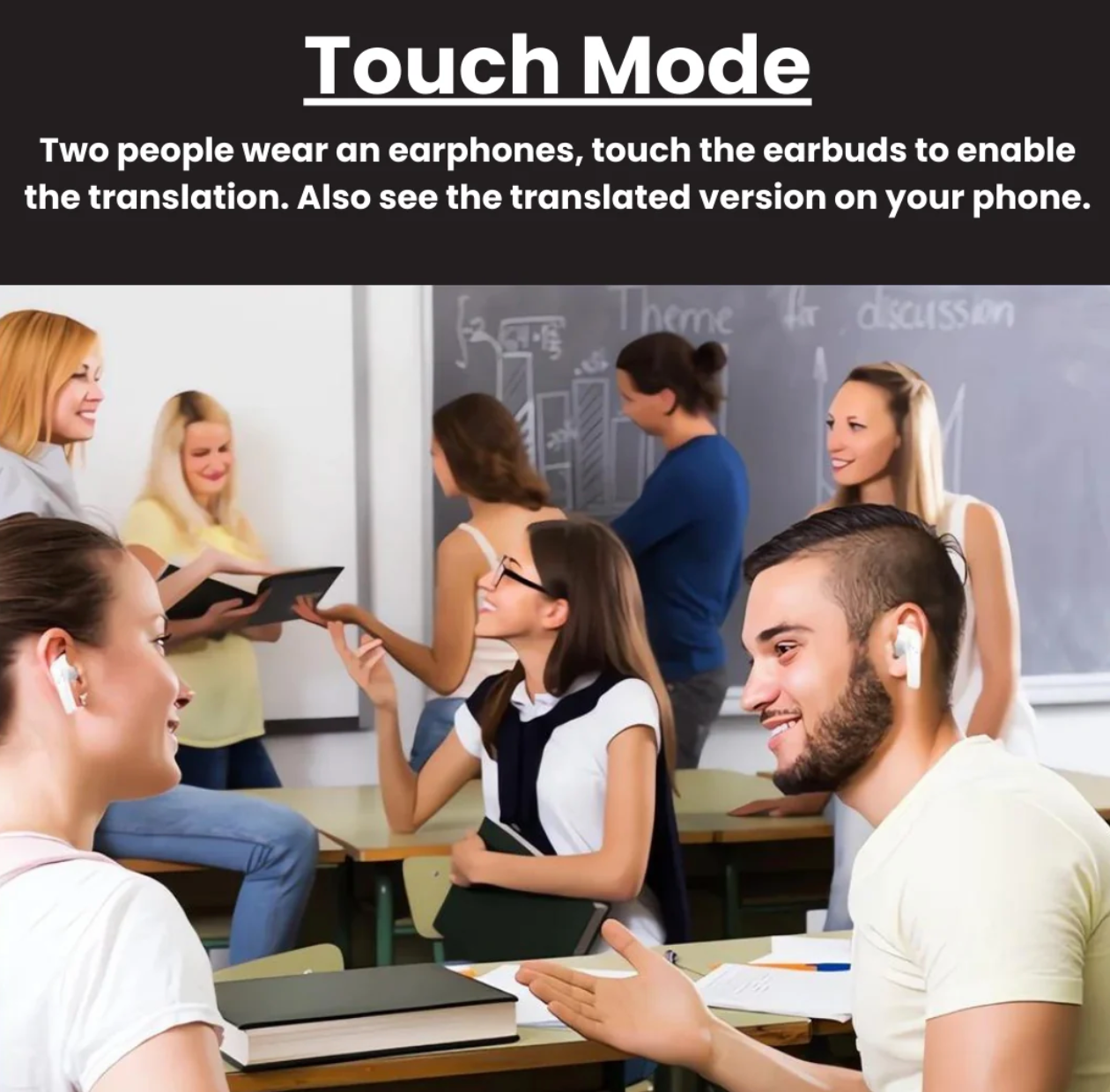 NovaLingo™ AI Translation Earbuds